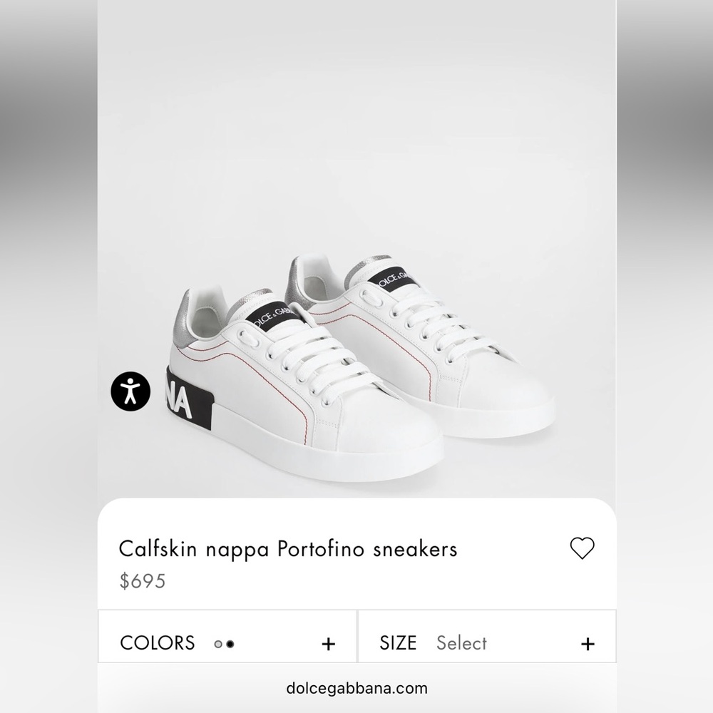 Dolce & Gabbana Calfskin nappa Portofino sneakers